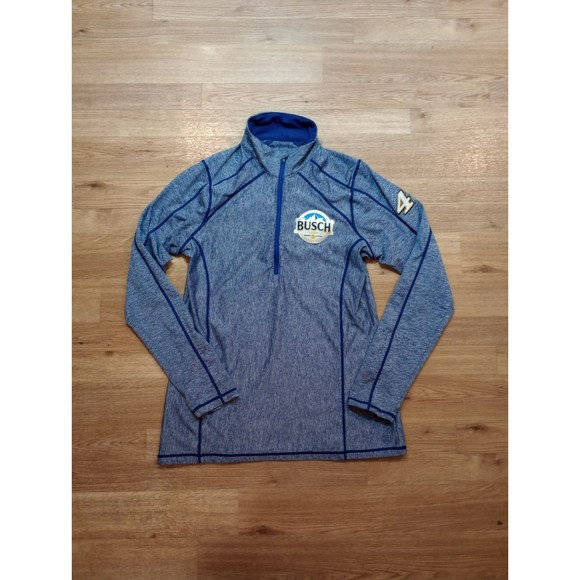 Tops - NASCAR Kenny Harvick Busch Shirt Womens Small 1/4 Zip Pullover Beer 4 Antigua